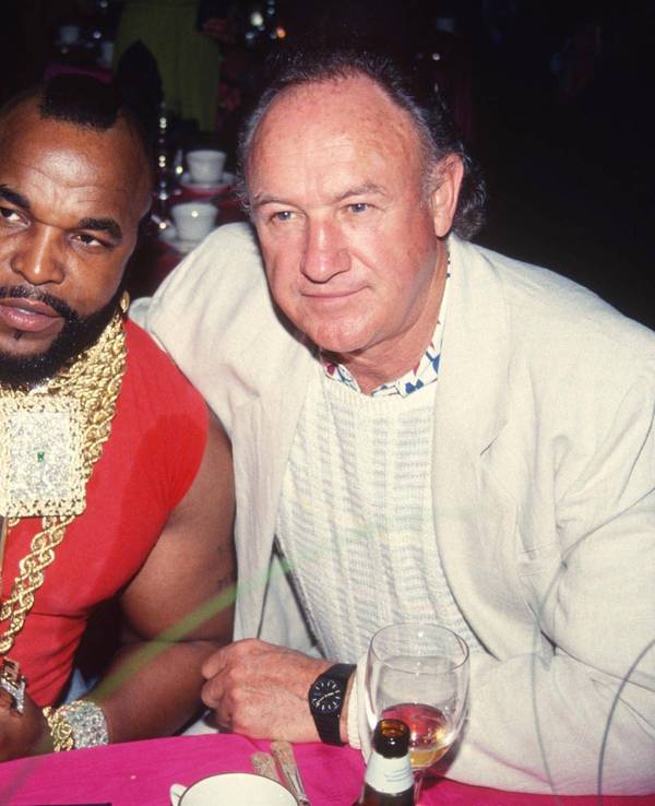 Mr T. neben Gene Hackman (1991).