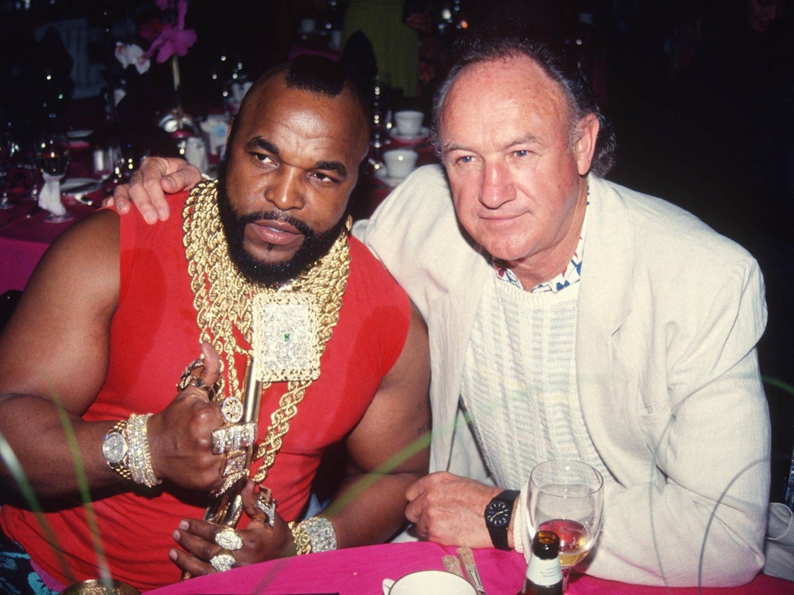 Mr T. neben Gene Hackman (1991).