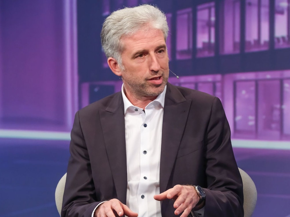 Wird Boris Palmer Minister in Cem Özdemirs Kabinett? Bei „Maischberger“ sagt er: „Ich will diese Frage einfach gar nicht beantworten.“ (Bild: WDR / Oliver Ziebe)