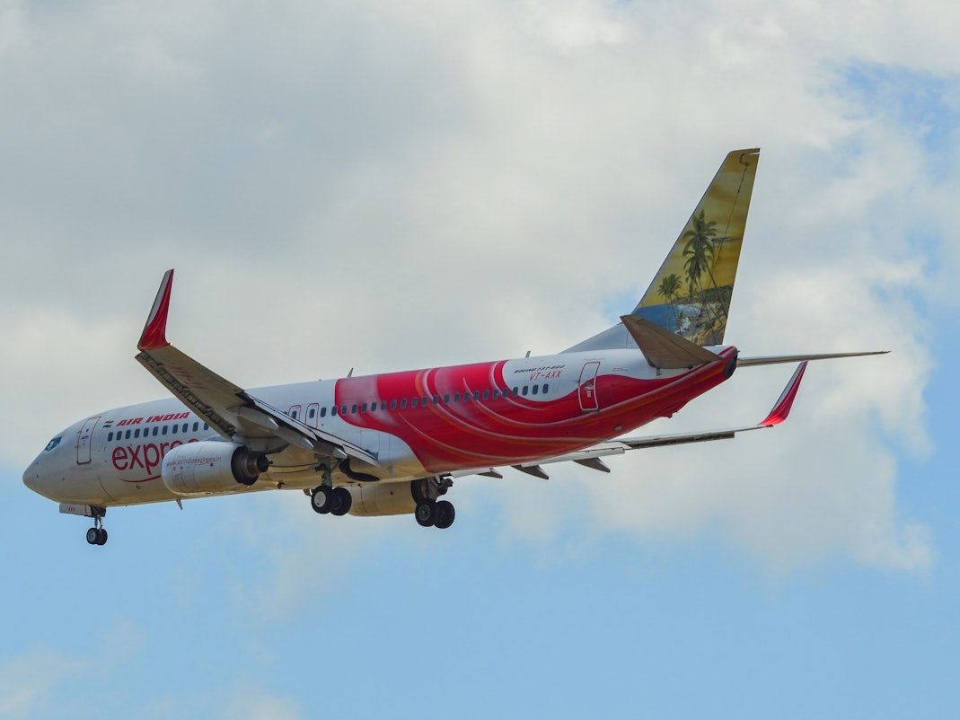 Eine Boeing 737 MAX von Air India verlor bei der Landung beide Vorderräder. (Symbolbild)