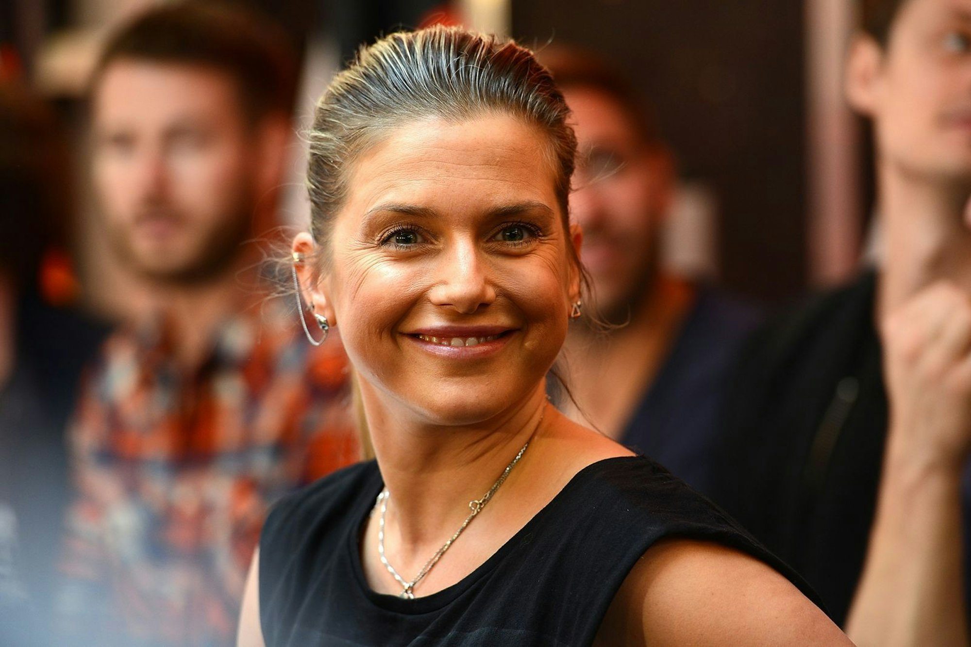 Jeanette Biedermann erwartet mit 46 Jahren ihr erstes Kind. (Bild: David Hecker/Getty Images)