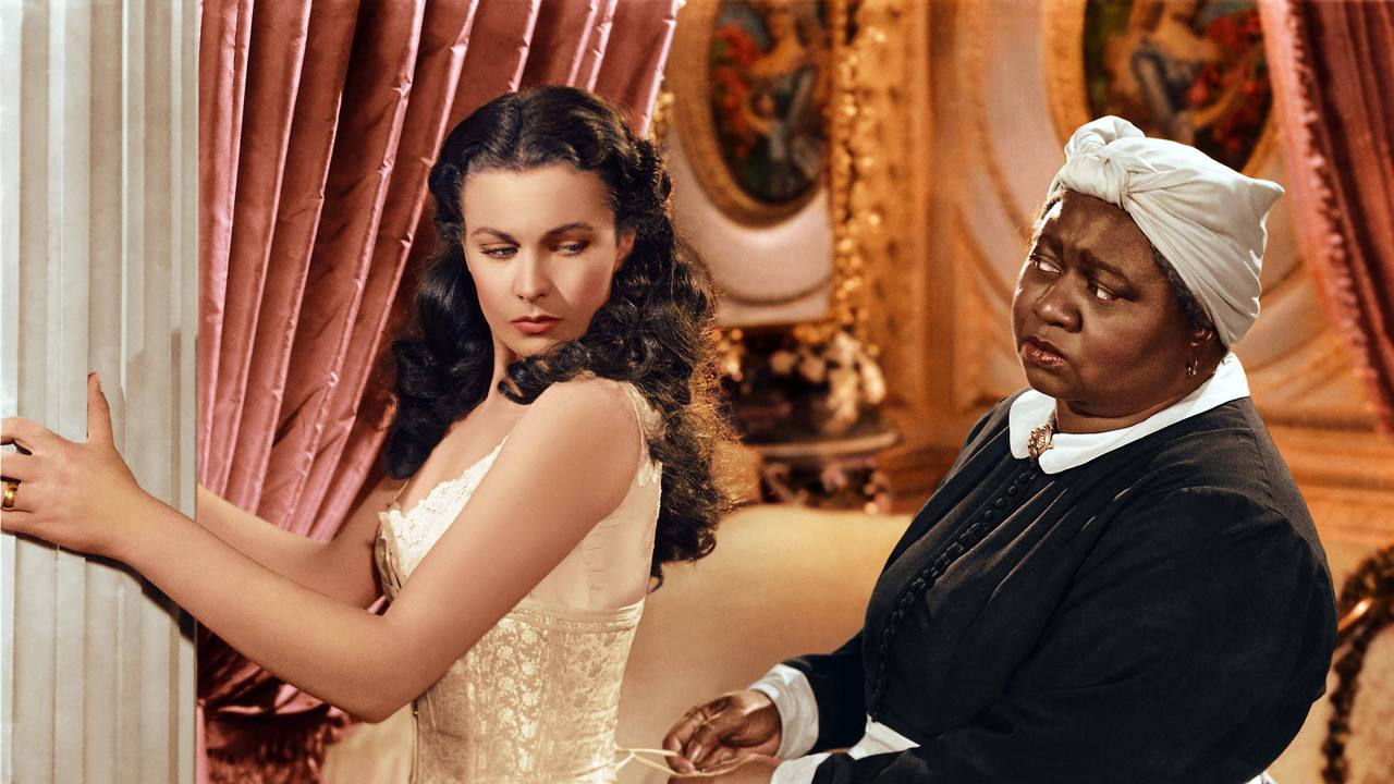 Vivien Leigh und Hattie McDaniel in einer Szene von „Vom Winde verweht“.