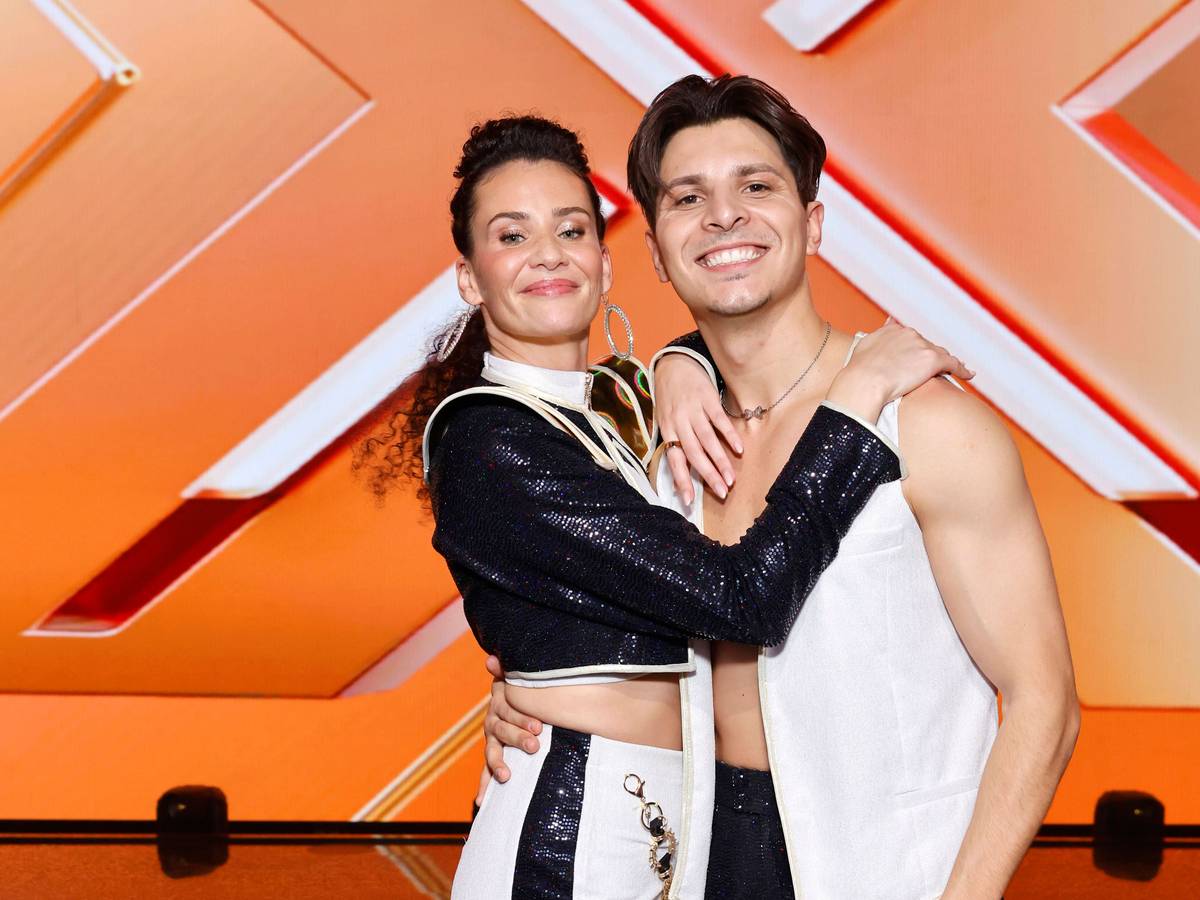 Betty Taube und Profitänzer Alexandru Ionel bei der Kennenlern-Show von „Let's Dance“