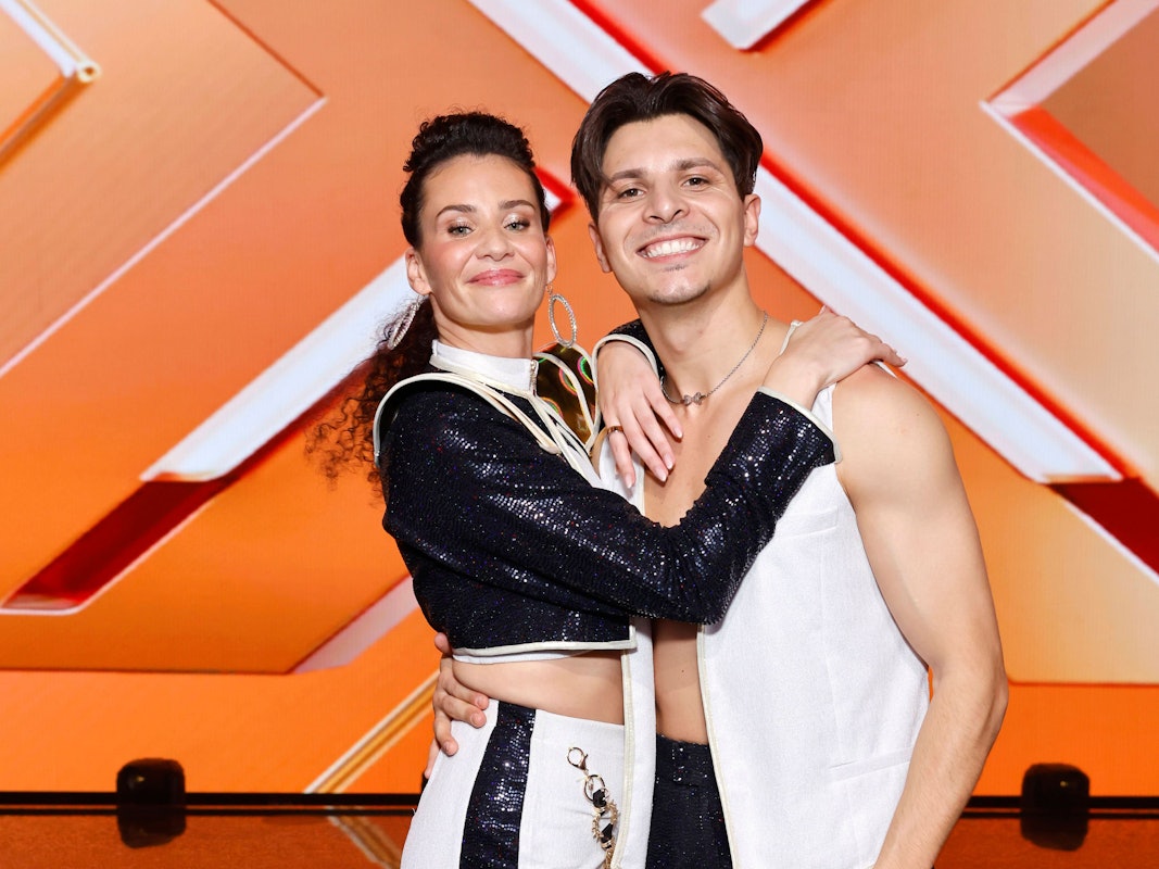 Betty Taube und Profitänzer Alexandru Ionel bei der Kennenlern-Show von „Let's Dance“