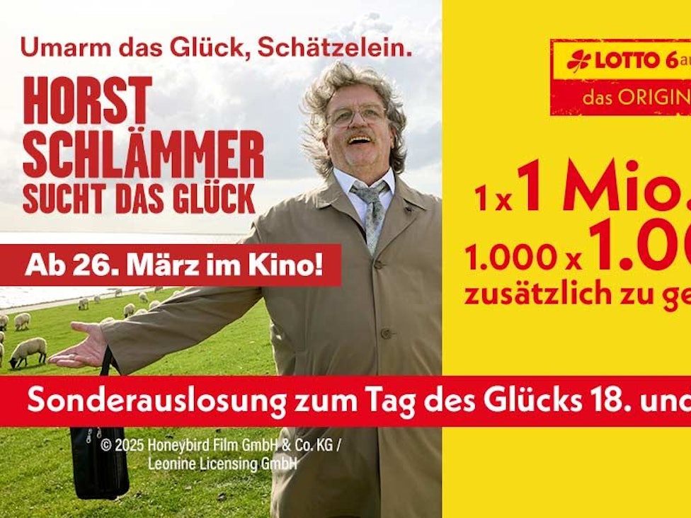 124556 lotto 6aus49 Tag des Glücks Horst Schlämmer Gewinnspiel App