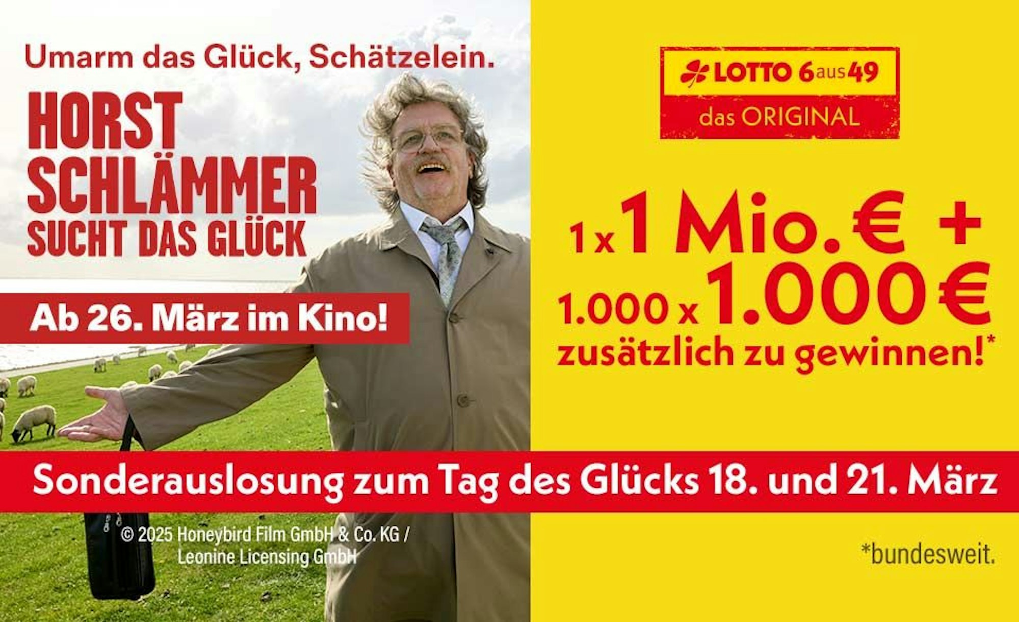 124556 lotto 6aus49 Tag des Glücks Horst Schlämmer Gewinnspiel App
