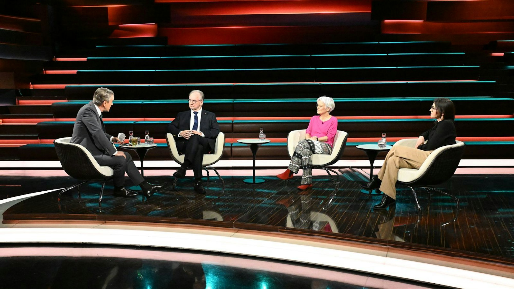 Bei „Markus Lanz“ debattierte die Runde am Donnerstagabend über die Landtagswahlen in Sachsen-Anhalt im September. (Bild: ZDF / Cornelia Lehmann)