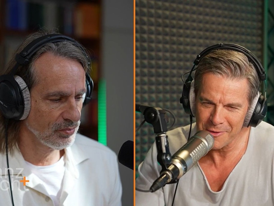 Wenn es um CDU-Politiker Manuel Hagel geht, herrscht zwischen Richard David Precht (links) und Markus Lanz (rechts) Uneinigkeit. (Bild: ZDF / Lanz + Precht)