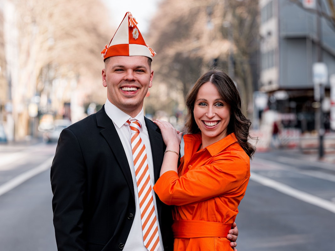 Nils Völlmecke zusammen mit Tanzmarie Svenja Klupsch.