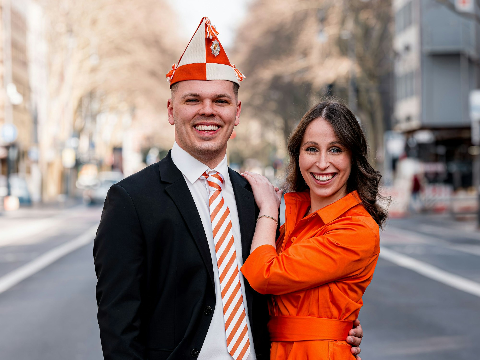 Nils Völlmecke zusammen mit Tanzmarie Svenja Klupsch.
