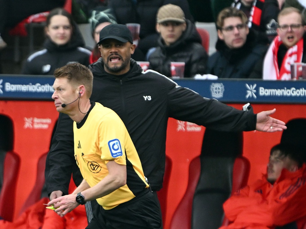 Vincent Kompany brüllt seinen Frust in Richtung von Schiedsrichter Christian Dingert.