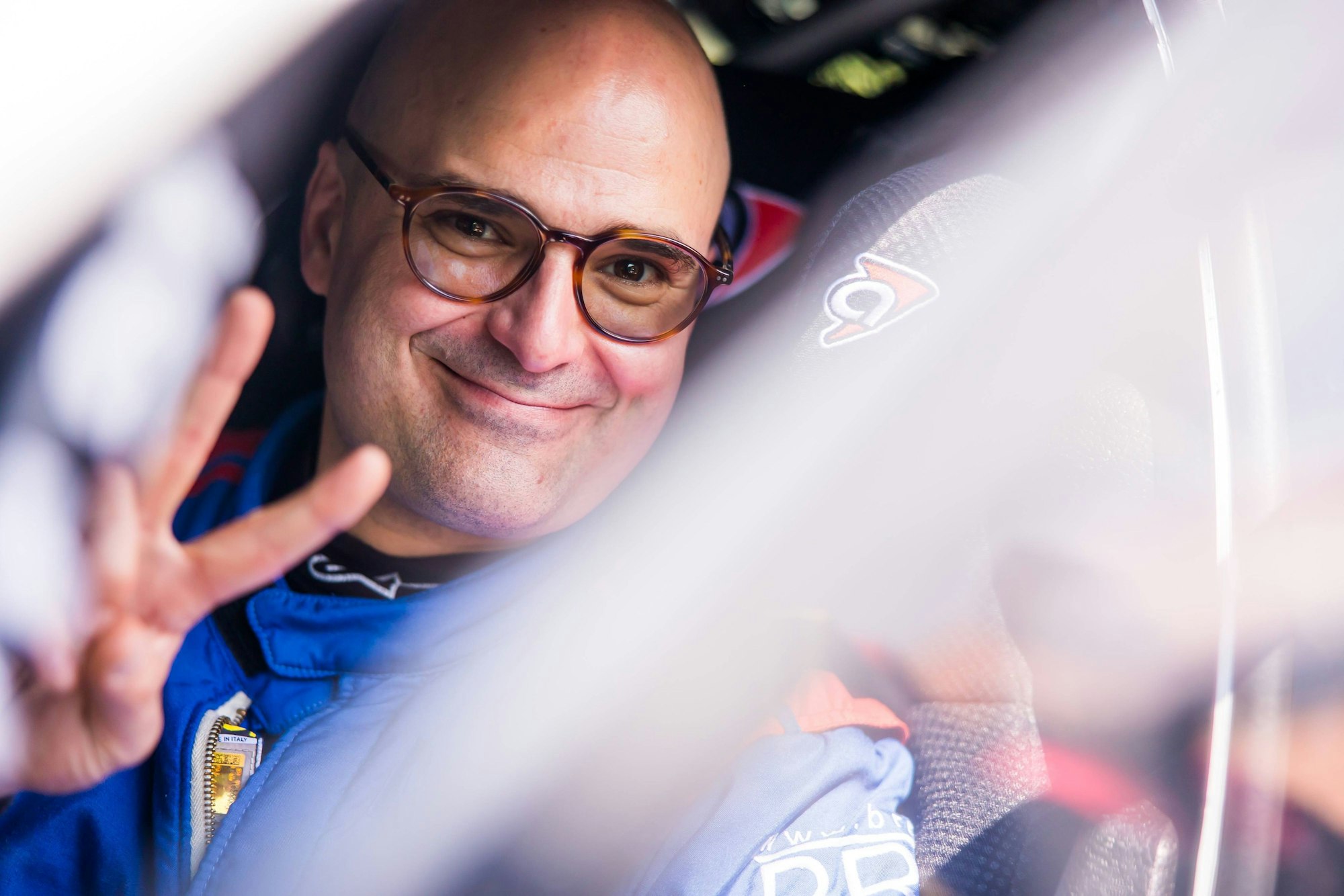 Albert Fürst von Thurn und Taxis im Auto beim Championnat de France im Jahr 2025.