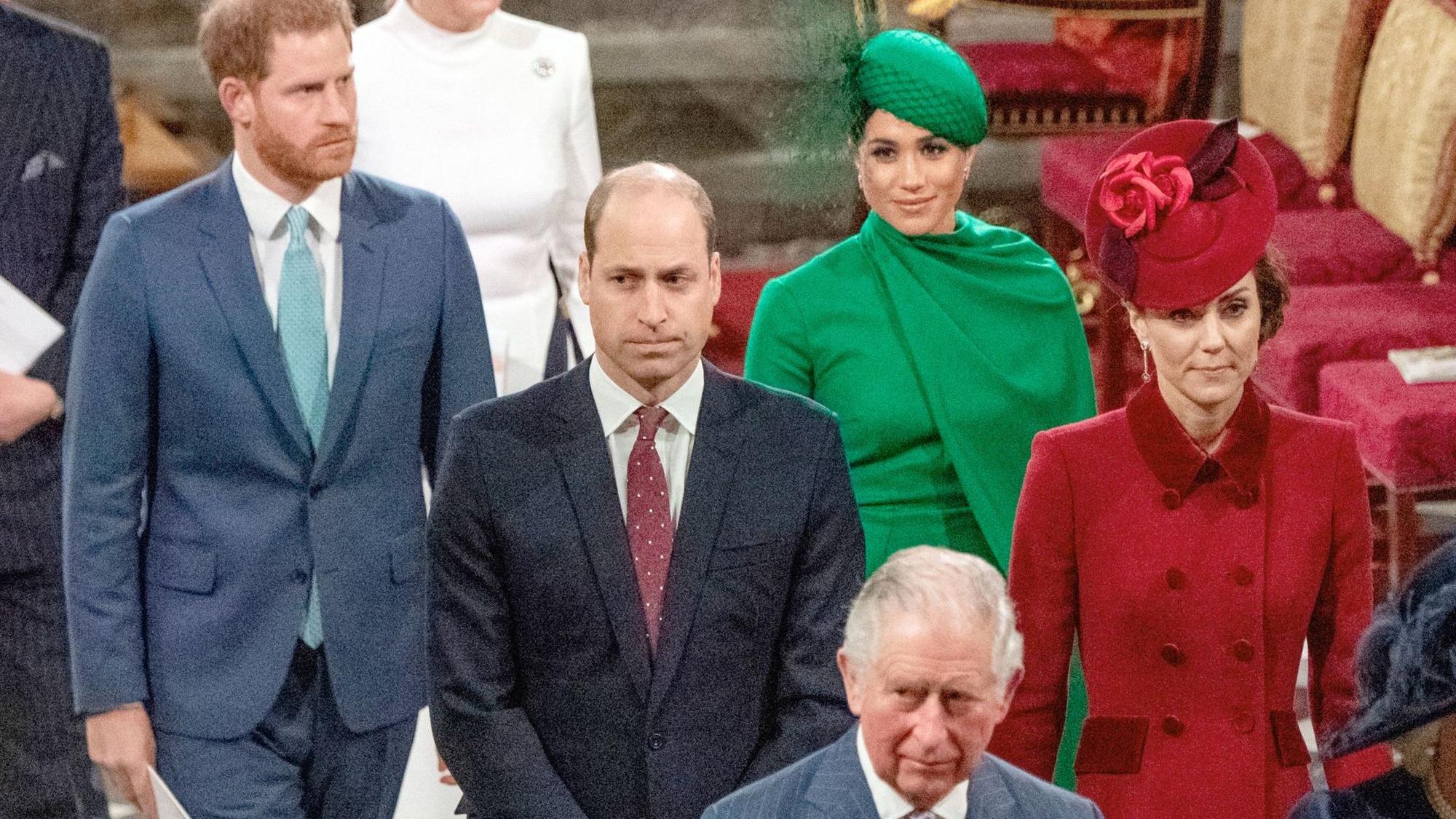 Britische Royals posieren.