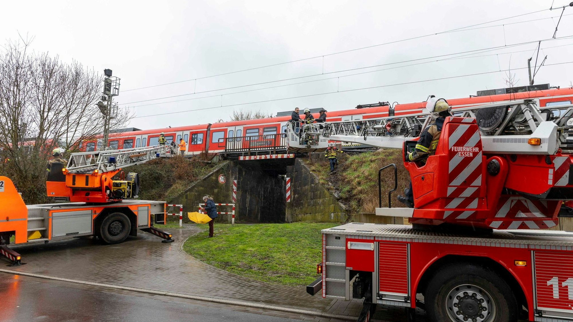 Ausstieg über Rettungsleitern