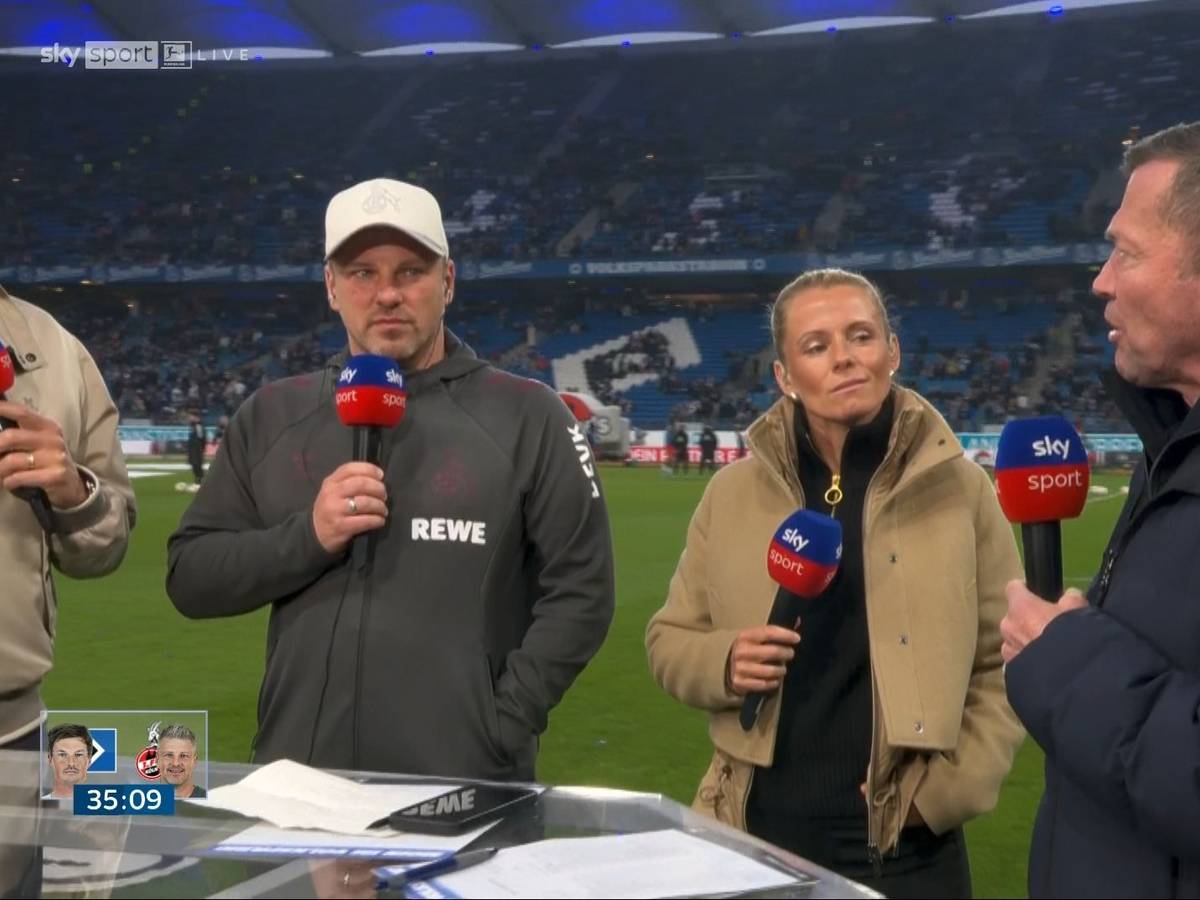 Lukas Kwasniok, Julia Simic und Lothar Matthäus sprechen im TV-Interview.