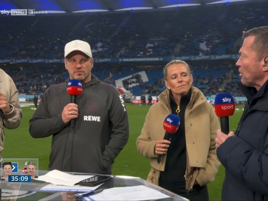 Lukas Kwasniok, Julia Simic und Lothar Matthäus sprechen im TV-Interview.