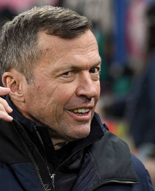 Lothar Matthäus bereitete sich auf einen Experteneinsatz vor.