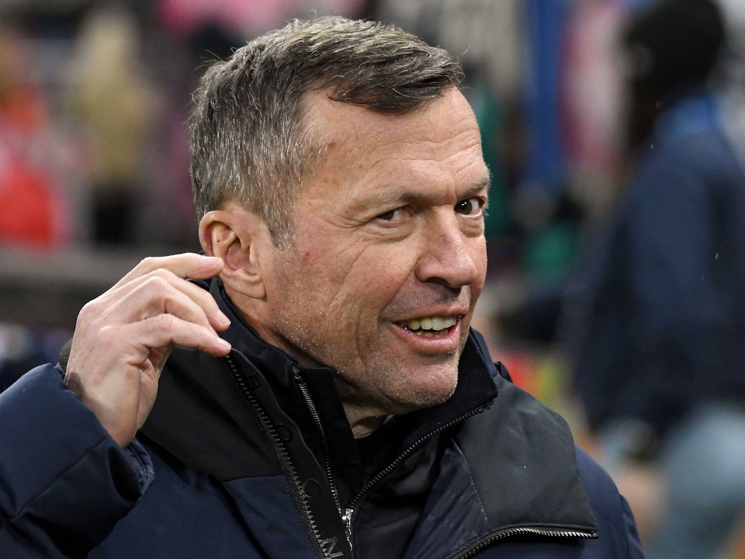 Lothar Matthäus bereitete sich auf einen Experteneinsatz vor.