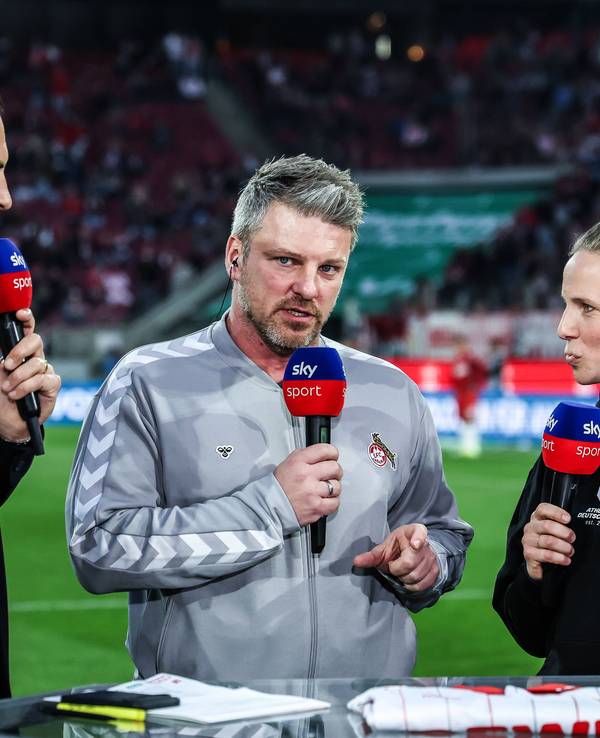 Sebastian Hellmann, Lukas Kwasniok und Tabea Kemme bei Sky im Gespräch.