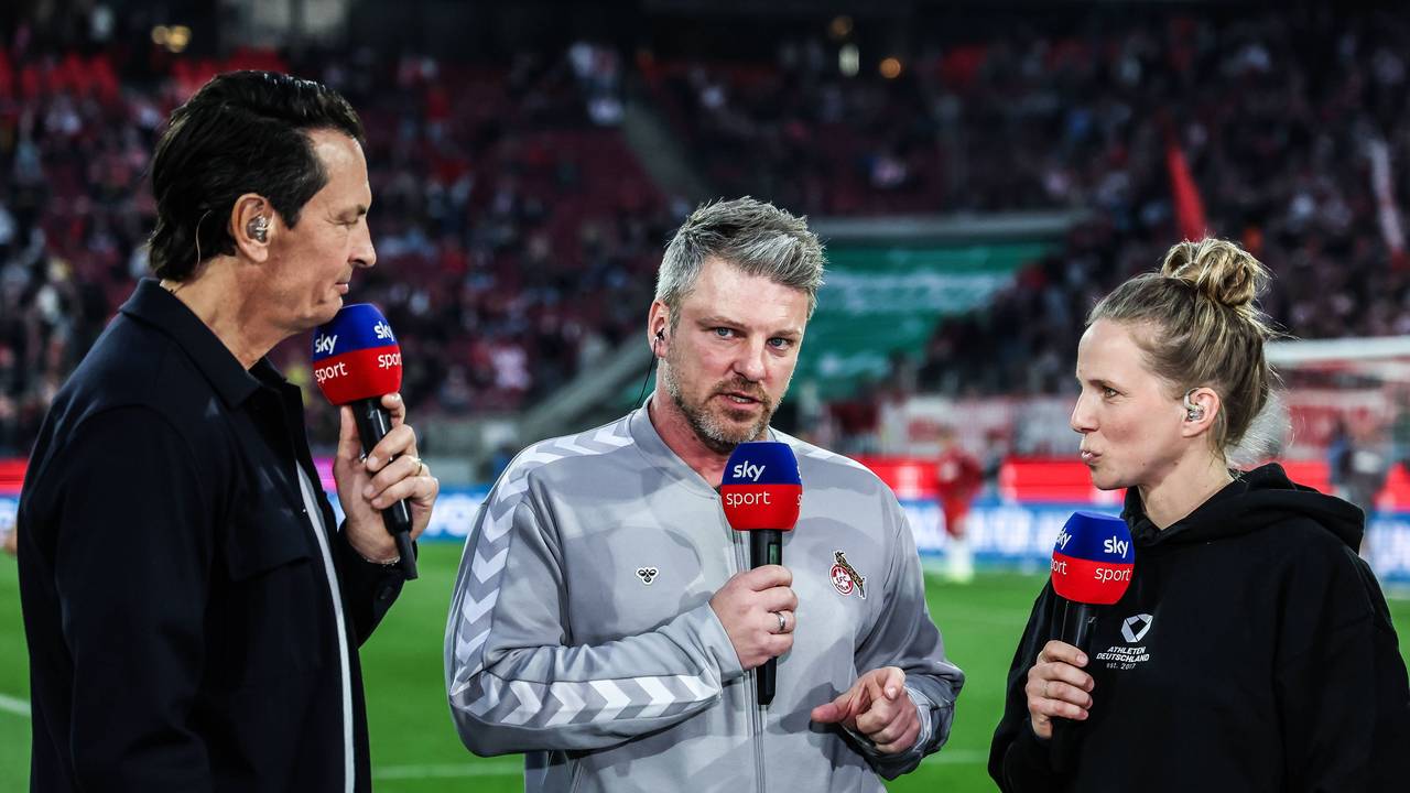 Sebastian Hellmann, Lukas Kwasniok und Tabea Kemme bei Sky im Gespräch.
