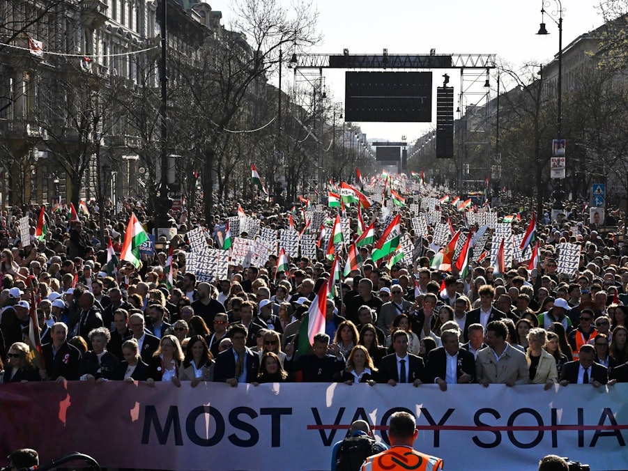 Ungarn Nationalfeiertag - Demonstration der Opposition