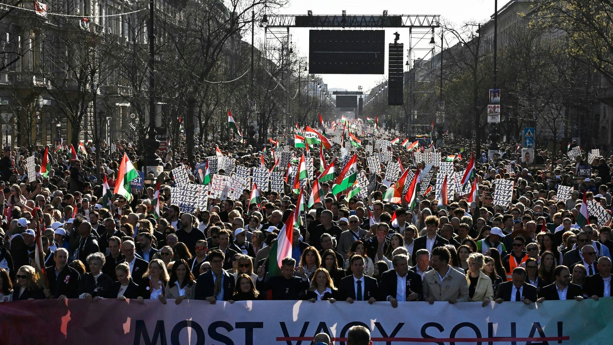 Ungarn Nationalfeiertag - Demonstration der Opposition