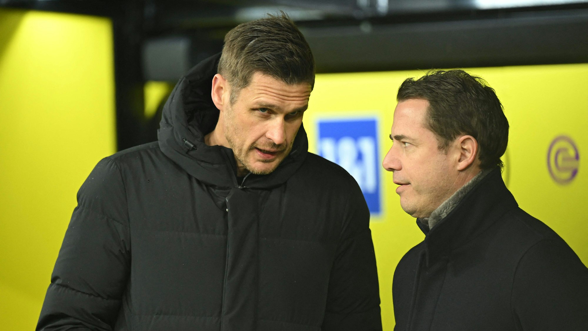 Beim BVB im Gespräch: Sebastian Kehl und Lars Ricken.