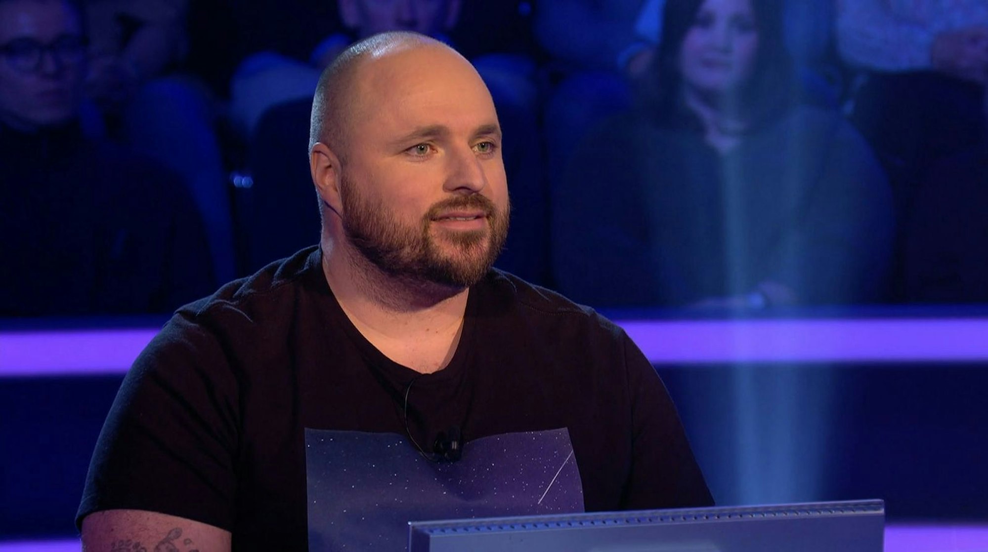 Kandidat Ben Farkas erzählte bei „Wer wird Millionär?“ aus seinem Berufsalltag. (Bild: RTL)