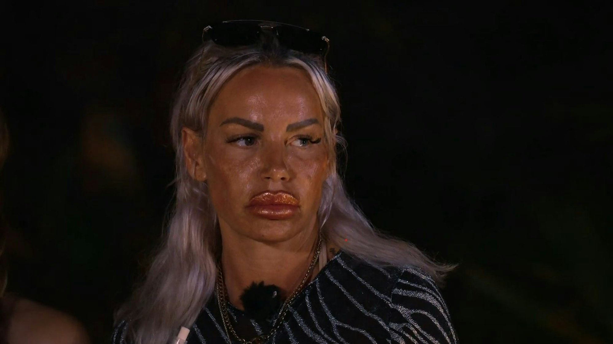 Ob Gina-Lisa Lohfink bei „Reality Queens - auf High Heels durch den Dschungel“ weiterhin dabei ist, entscheidet sich in der nächsten Folge. (Bild: RTL)