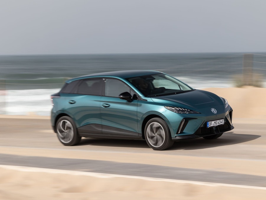 Fahransicht des neuen MG4 EV Premium