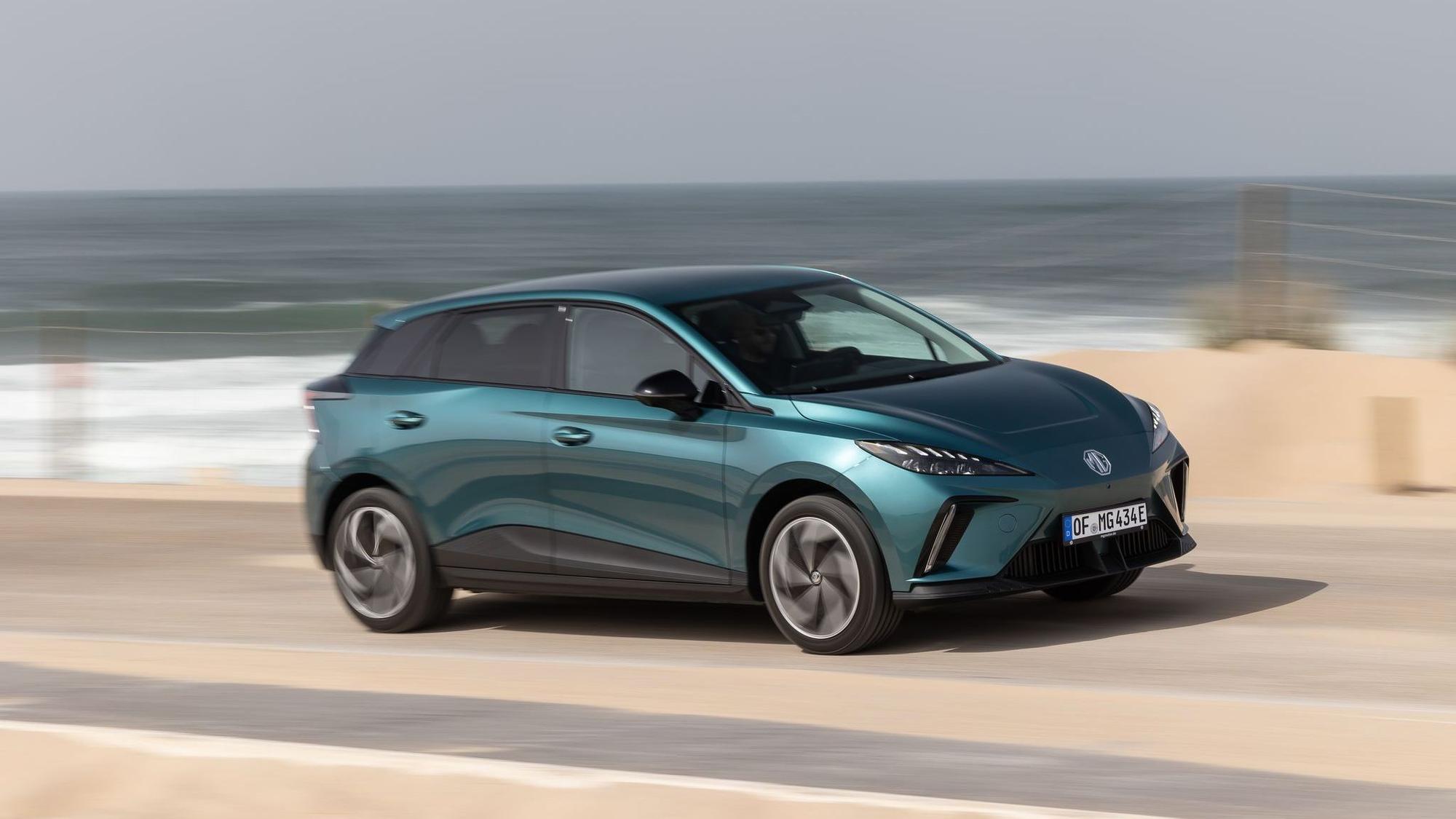 Fahransicht des neuen MG4 EV Premium
