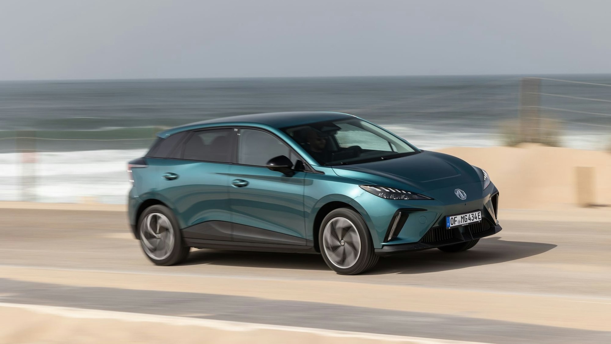 Fahransicht des neuen MG4 EV Premium