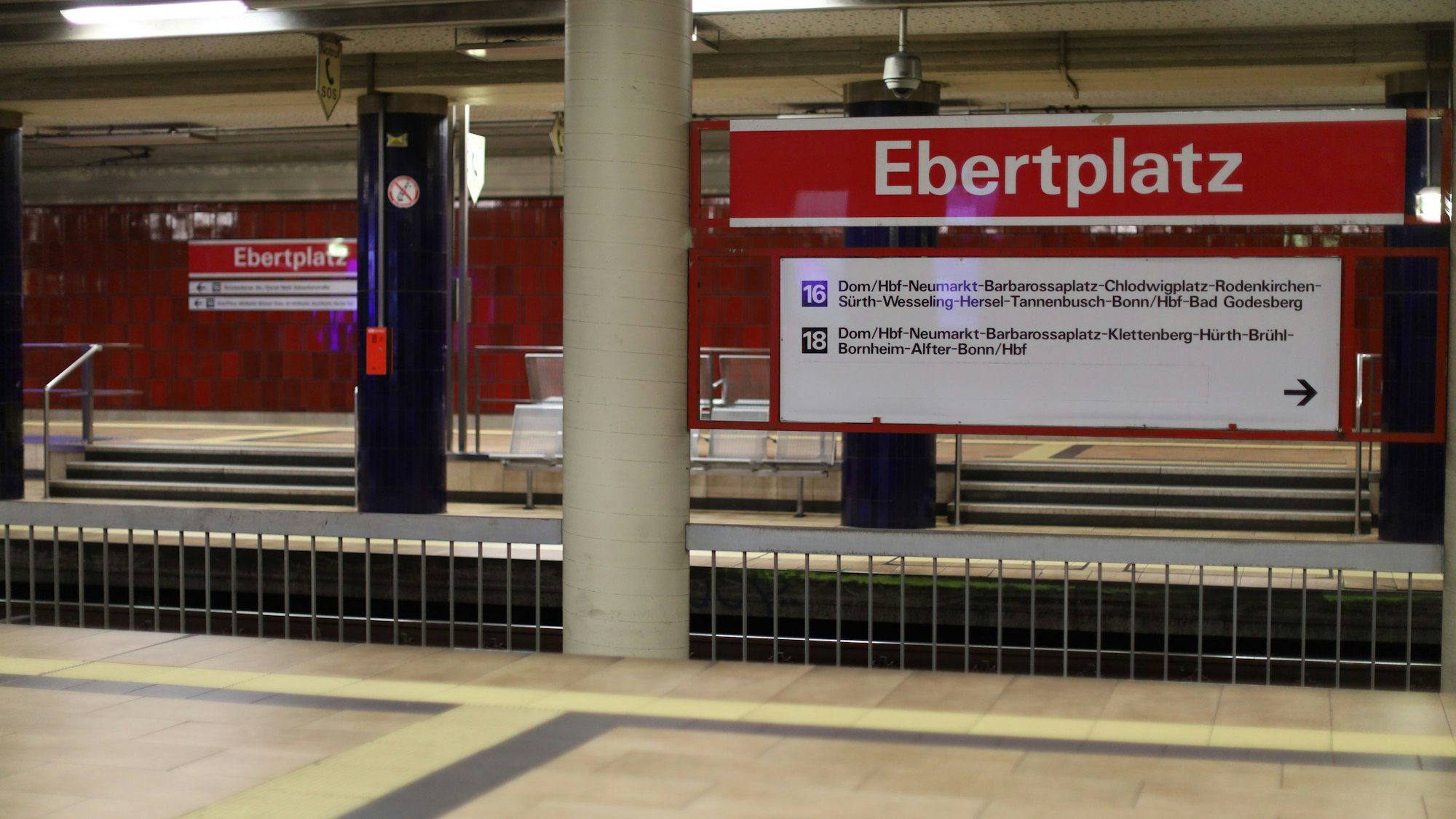 Aufgrund des Warnstreiks fahren auch am Mittwoch keine Bahnen der Kölner Verkehrsbetriebe (KVB).