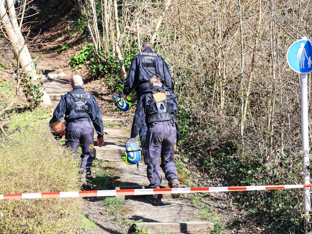 Größere Polizeisuchaktion in Wittener Waldstück