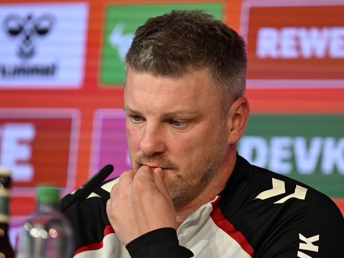 Lukas Kwasniok bei der Pressekonferenz.