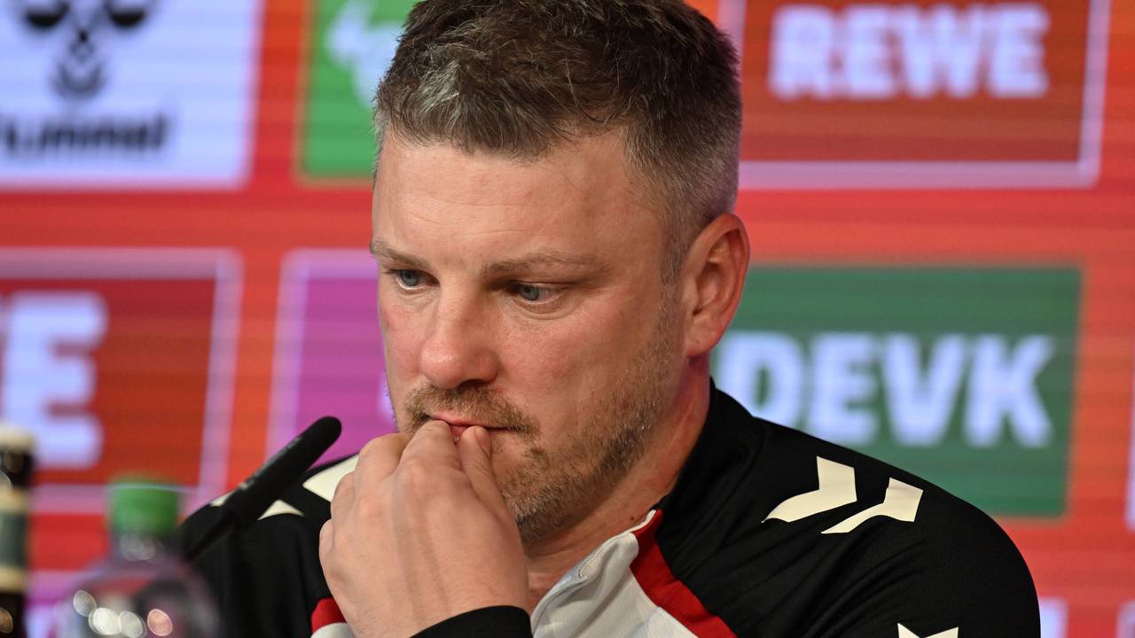 Lukas Kwasniok bei der Pressekonferenz.