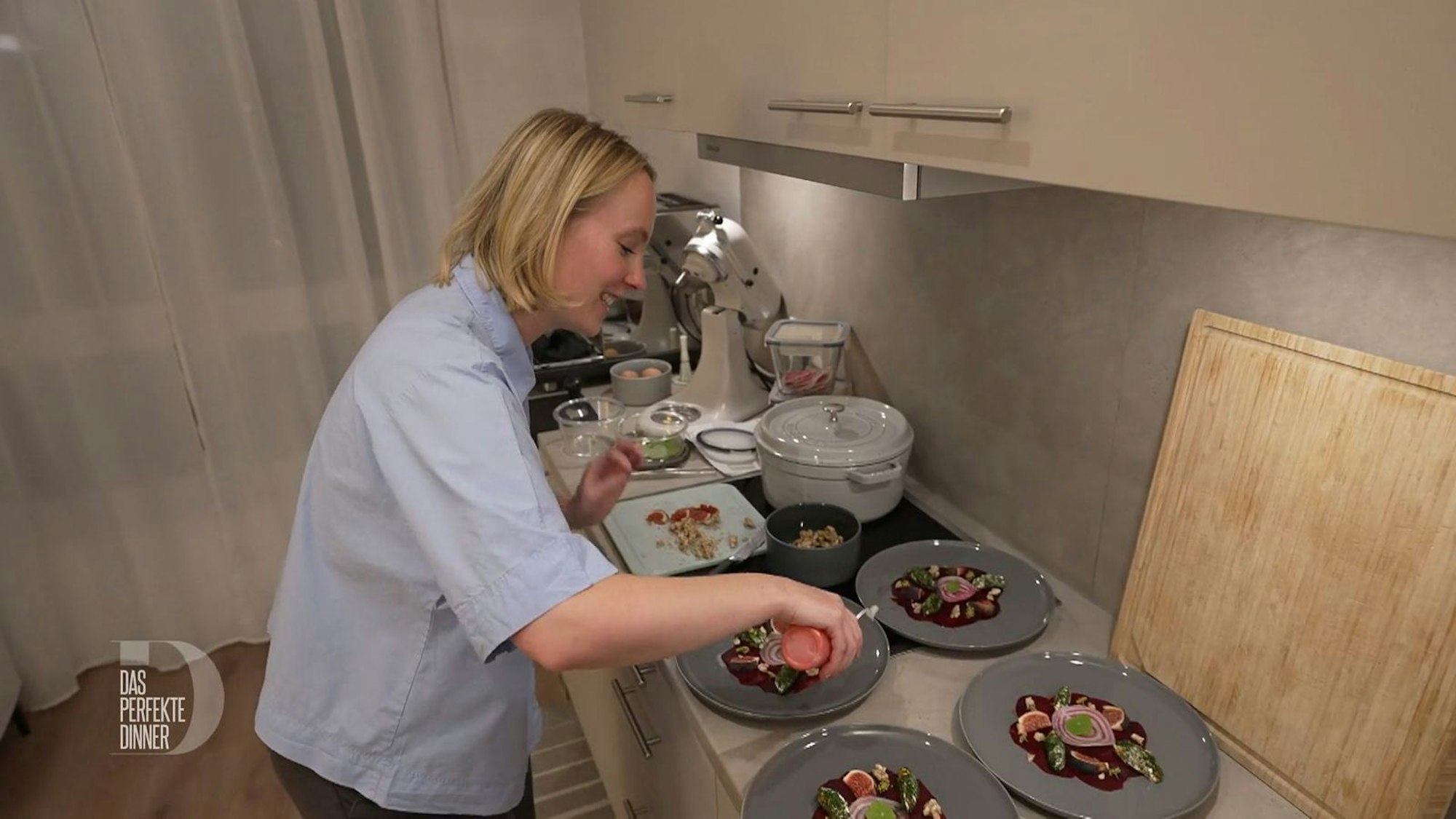 Die Vorspeise hat rein optisch schon ein „Wow!“ verdient.
(Bild: RTL)