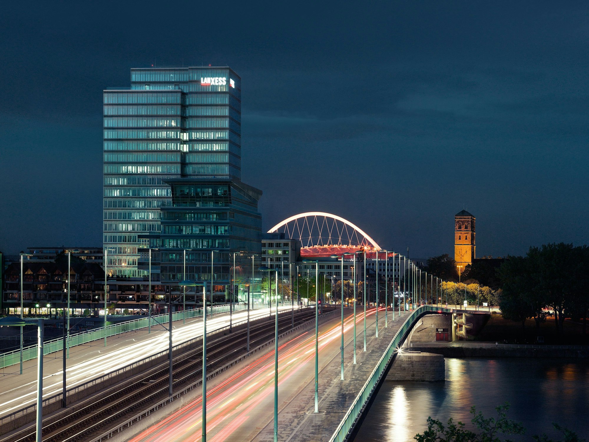 Der Lanxess Tower ist seit 2013 Firmensitz des Chemiekonzerns.