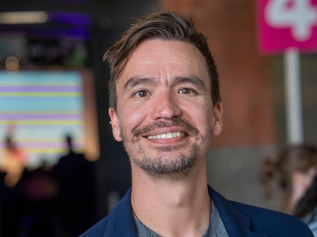 Netzlehrer Bob Blume auf der Digitalkonferenz re.publica in Berlin im Mai 2025