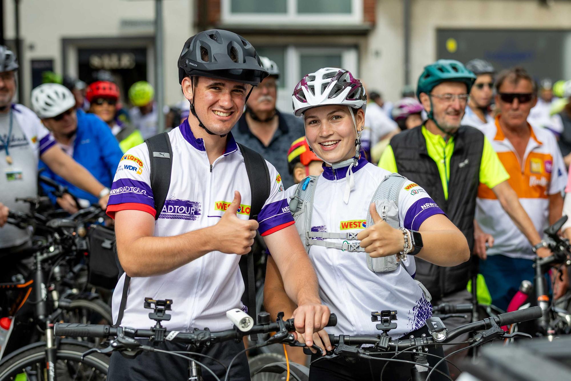 Wenn viele Radfahrer unterwegs sind, dann kann es sich nur um die NRW-Radtour handeln. Vom 30. Juli bis 2. August (Donnerstag bis Sonntag) führt die Ausfahrt durch das Münsterland.