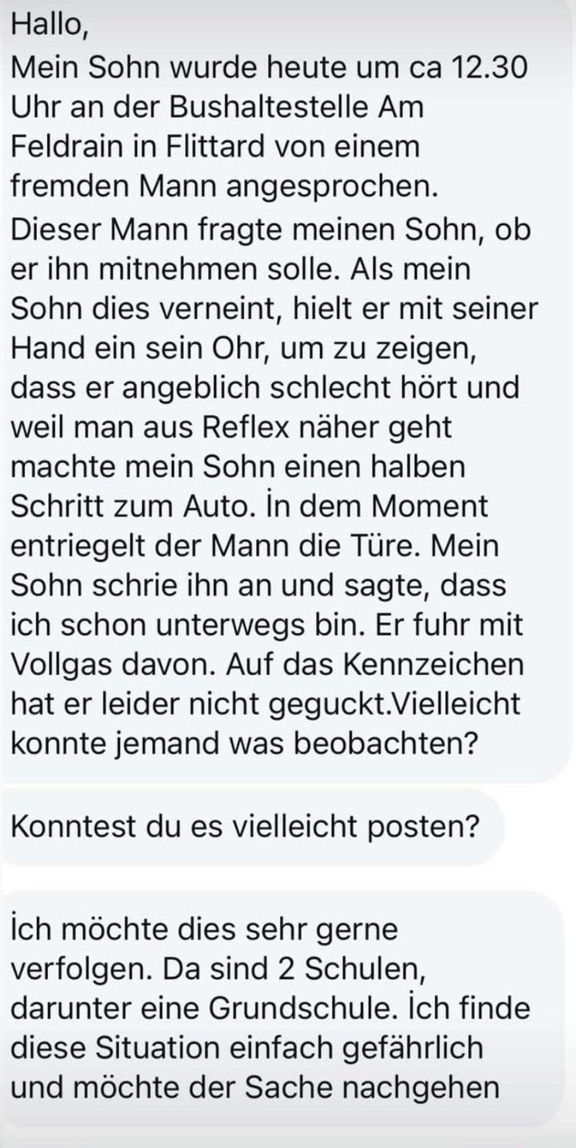 Diese Nachricht machte bei Instagram die Runde.