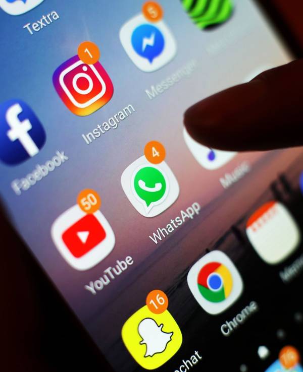 Soziale Netzwerke auf dem Smartphone