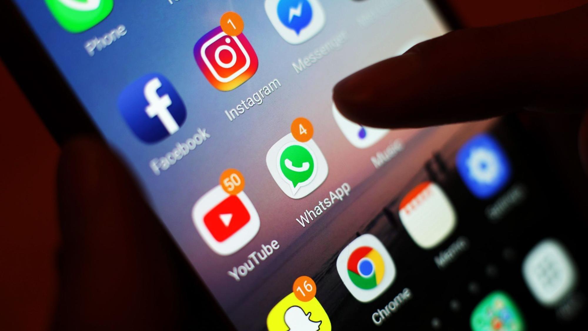 Soziale Netzwerke auf dem Smartphone
