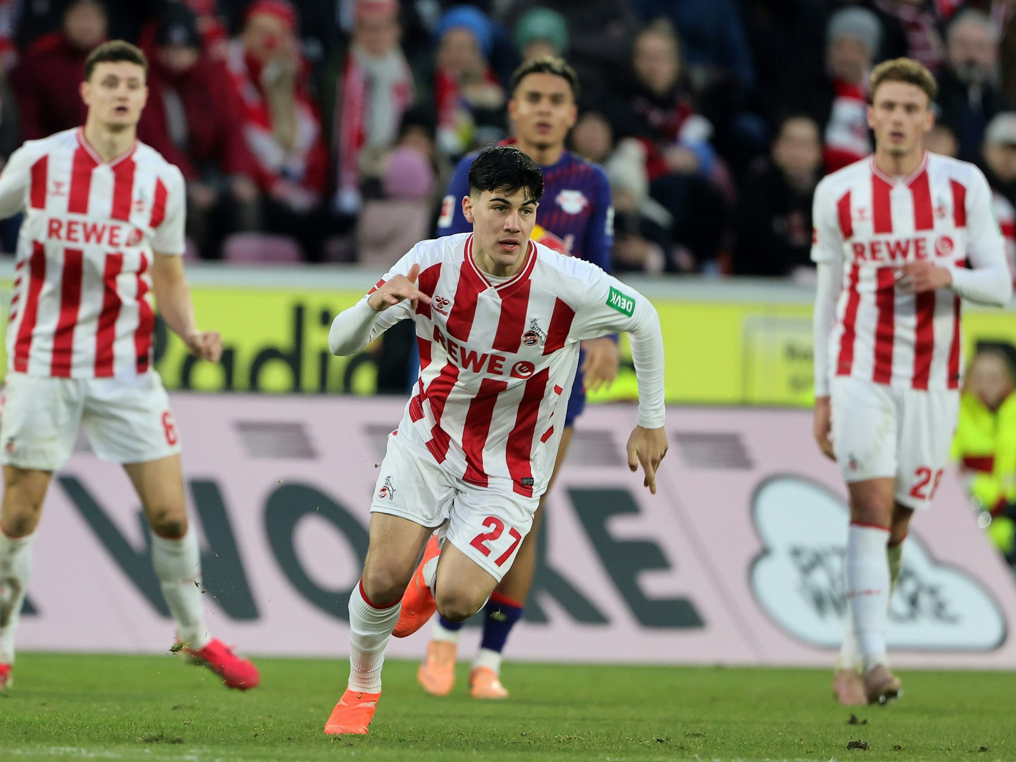 Felipe Chavez bei seinem FC-Debüt gegen Leipzig.