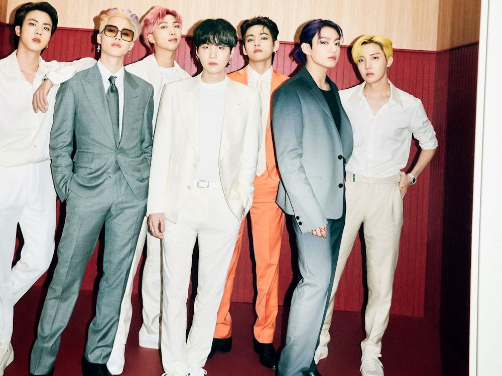 Von links nach rechts: Jin, Jimin, RM, Suga, V, Jungkook und J-Hope sind BTS. (Bild: Universal Music)