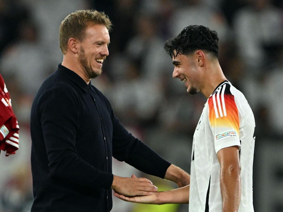 Julian Nagelsmann und Aleksandar Pavlovic