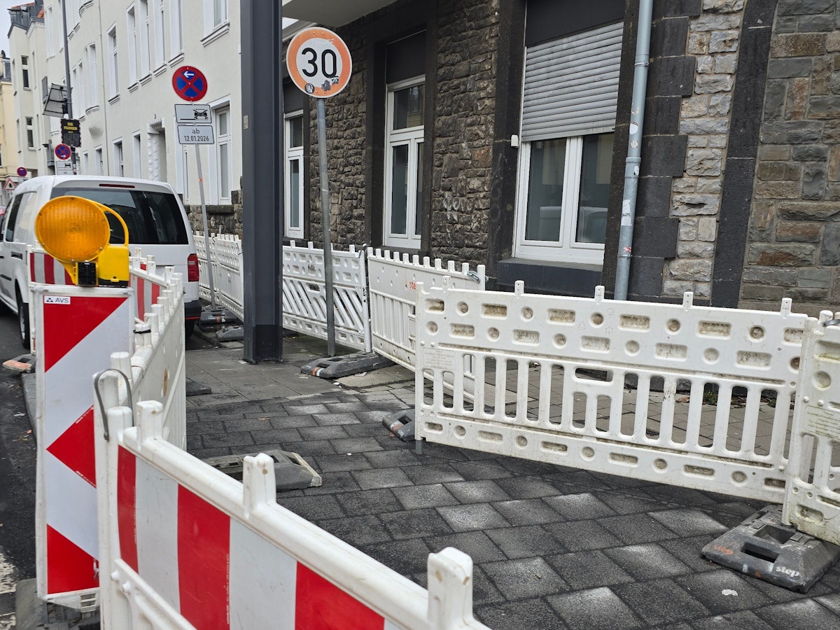 Ein Weg ist abgesperrt.