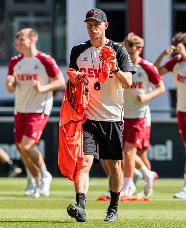 René Wagner beim Training des 1. FC Köln