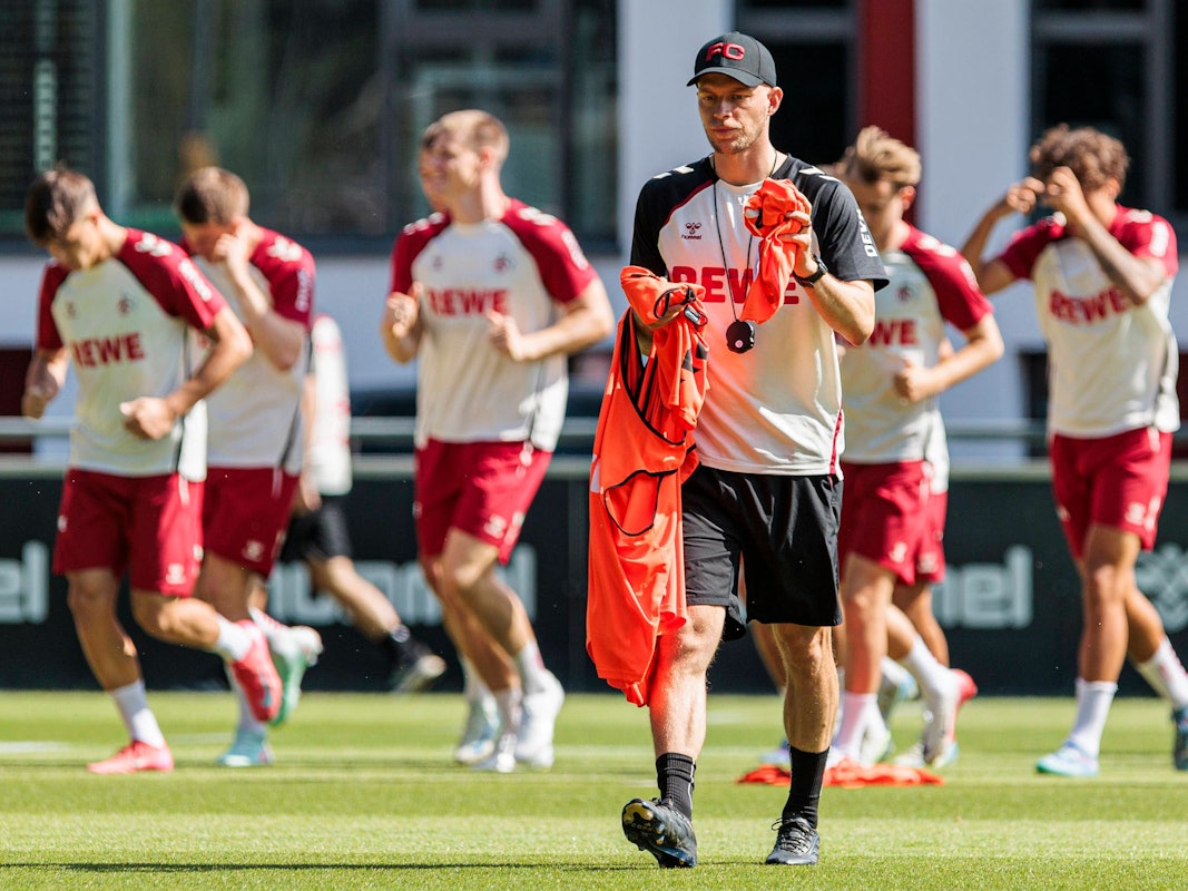 René Wagner beim Training des 1. FC Köln