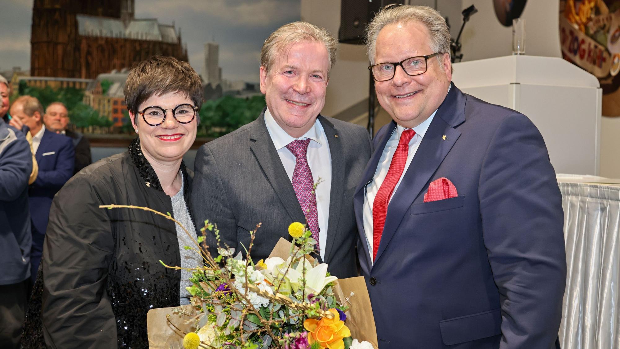 Christine Flock, Christoph Kuckelkorn und Lutz Schade.
